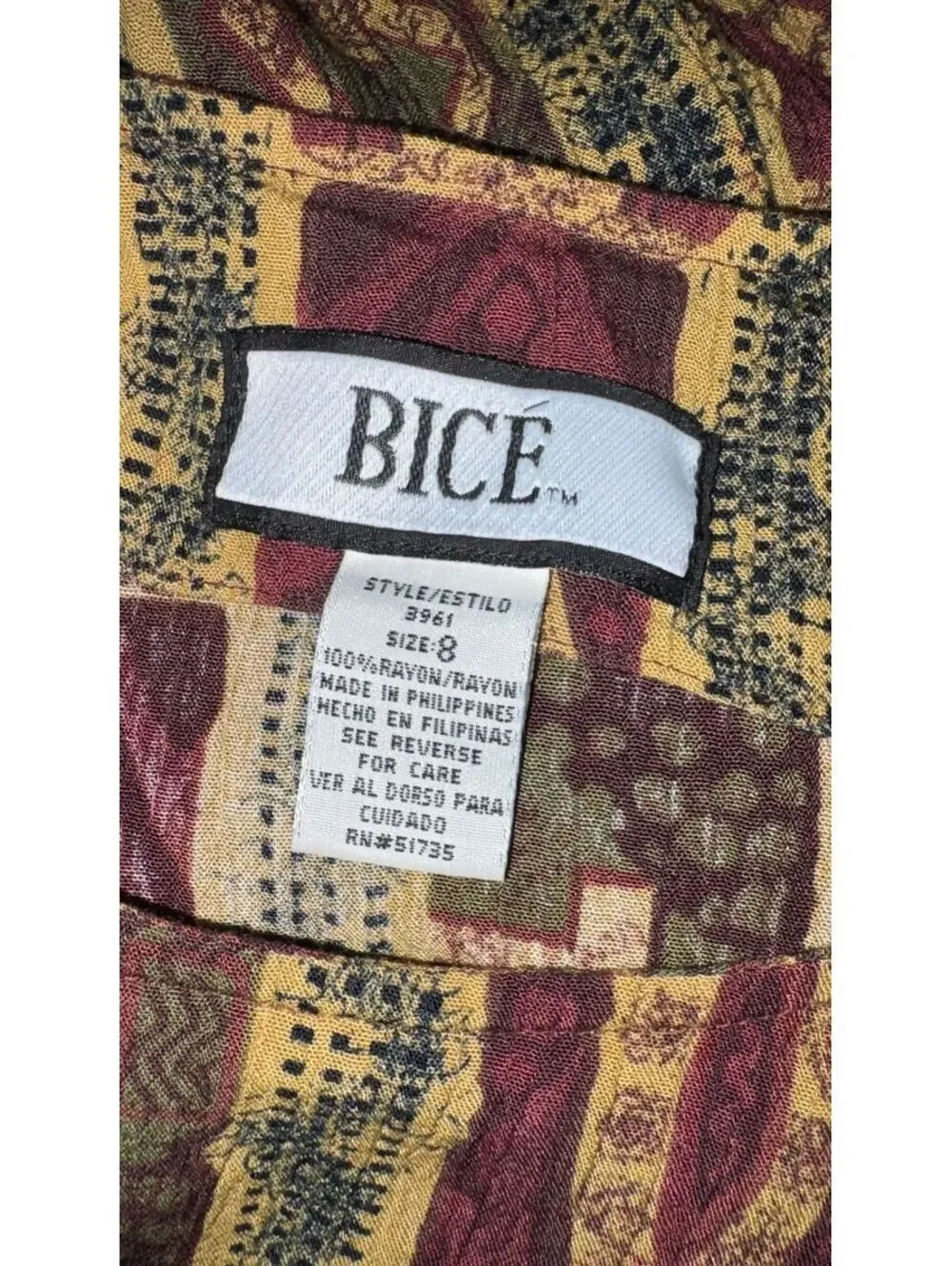 Vintage 1990's -Bice- Dress, Size 8
